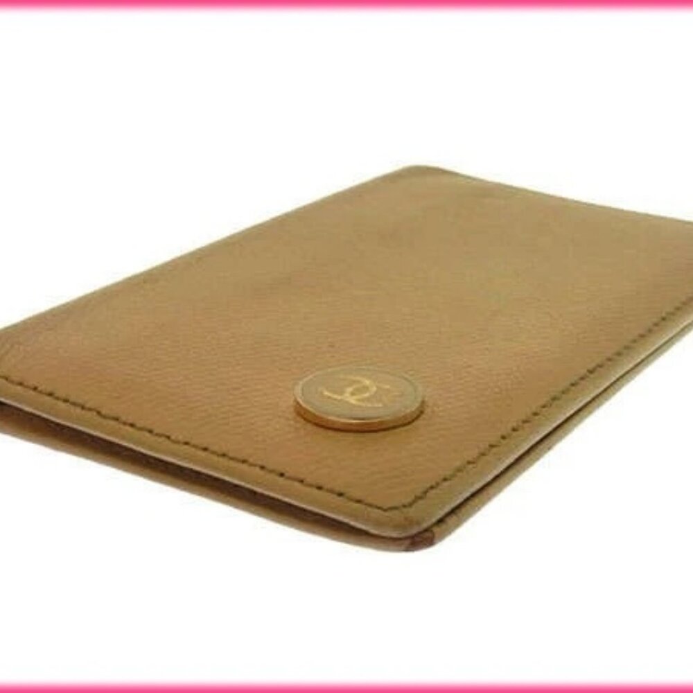 CHANEL Card Case Beige x Gold Women Authentic secondhand - Picture 4 of 4